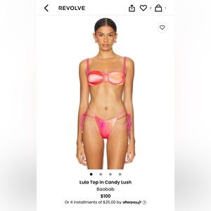 Baobab Lula Coral Bikini Set Size XS BNWT